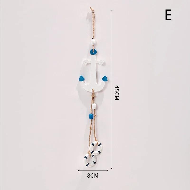 Mediterranean Style Decorative Pendant Home Background Wall Mounted Lighthouse Sailboat Wooden Crafts