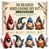 DIY 3D Gnome Bead Embroidery Kits Complete Accessories Beadwork Crafts Kit Cute Bead Craft Set for Teens Girls Women Enthusiasts