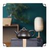 Purple Clay Yixing Teaware: Small Pan Pot with Ball Hole for Gongfu Tea Brewing. Perfect As a Gift.