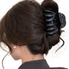 Updo French Style Pumpkin Hair Claw Large Cute Hair Grab Temperament 9cm/3.54inch Shark Clip Female