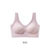 Spring and summer ice muscle silky vest type seamless underwear thin pacifier jelly glue comfortable gathering not empty cup bra