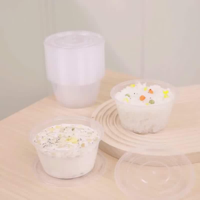 Yiduo Round Disposable Microwavable Plastic Food Containers