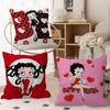 B-Betty Girl B-Boops Pillow Cushion Cover Pillowcase Living Room Sofa Home Decor