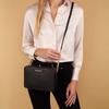 Michael Kors MK Jet Set Travel Letter Logo Leather Commuter Tote Crossbody Bag Women Bags Black 32S4GTVC3L-BLACK