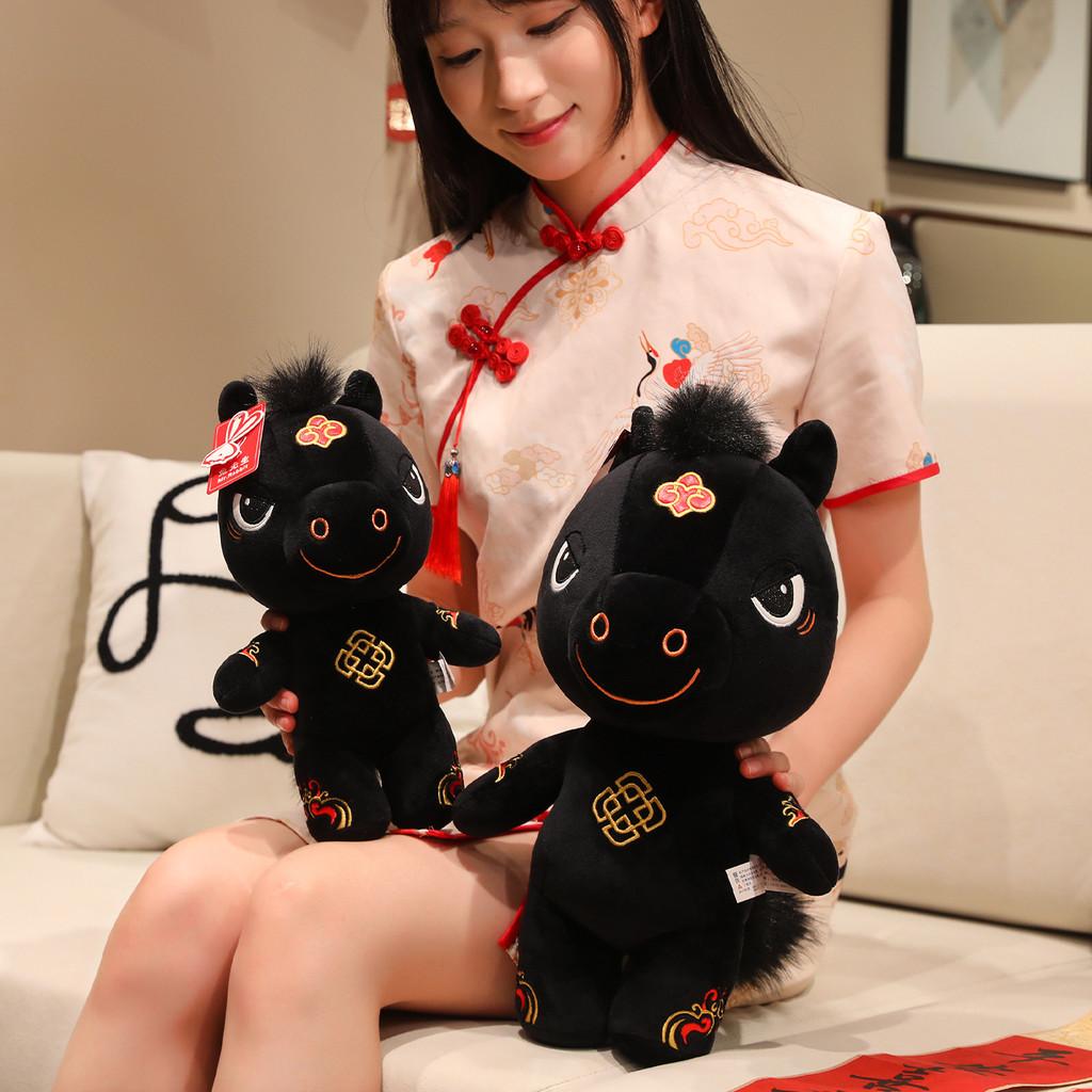 Traditional Year Of The Horse Plush Toy With Ultra Soft Short Pile For Celebrations And Gifts
