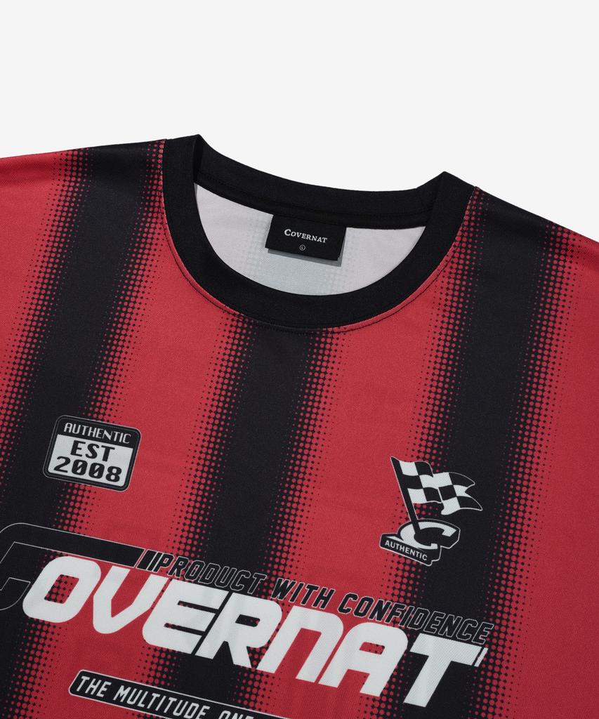 COVERNAT Football Jersey T-Shirt Red