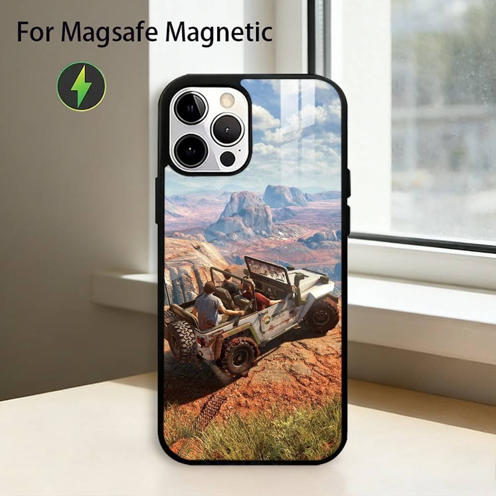 S-Sic Parvis Magna Uncharted Phone Case For iPhone17,16,15,14,13,12,11 Plus,Pro Magnetic For Magsafe Wireless Charging