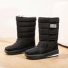 Winter neue Fleece warme Schneestiefel für Männer und Frauen, große Baumwollschuhe, Schnee-Baumwolle dicke Sohlen, rutschfest und bequem