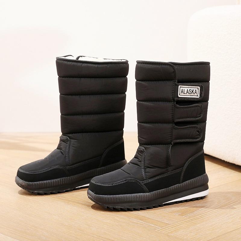 Winter neue Fleece warme Schneestiefel für Männer und Frauen, große Baumwollschuhe, Schnee-Baumwolle dicke Sohlen, rutschfest und bequem