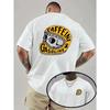 Caffeine Gasoline Pattern Casual Style T Shirt Unisexs Wounisex Tee Summer Novelty Oversized Retro Trendy Streetwear Casual Loose