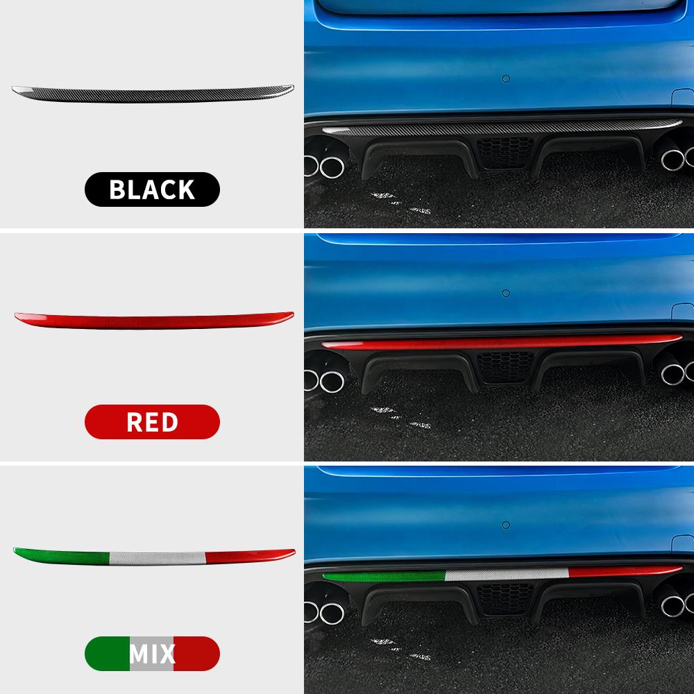 Real Hard Carbon Fiber For Abarth 595 695 595C 2017 2018 2019 2020 2025 2025 2025 Car Rear Bumper Decorarion Sticker Accessories