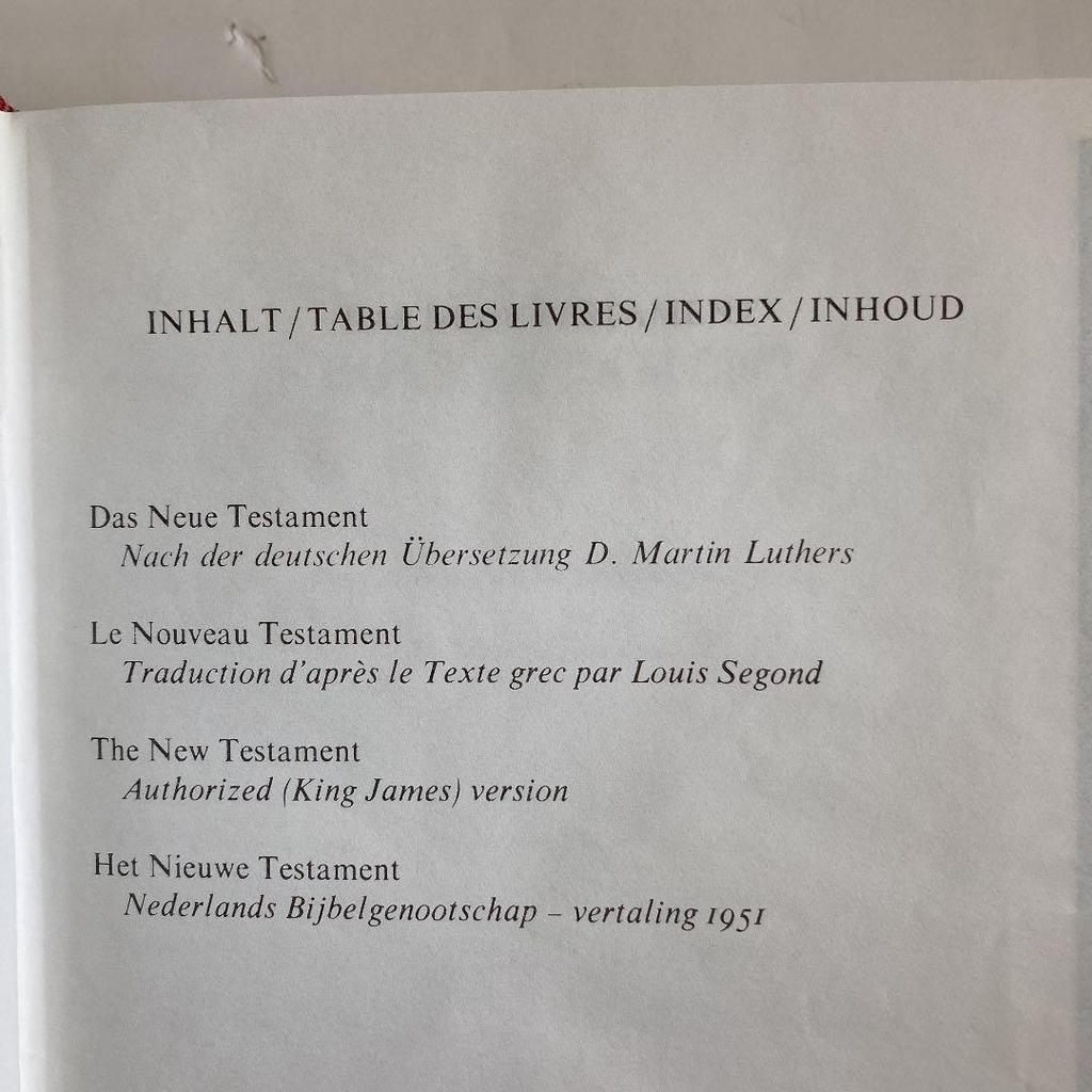 [USED] New Testament in 4 languages
