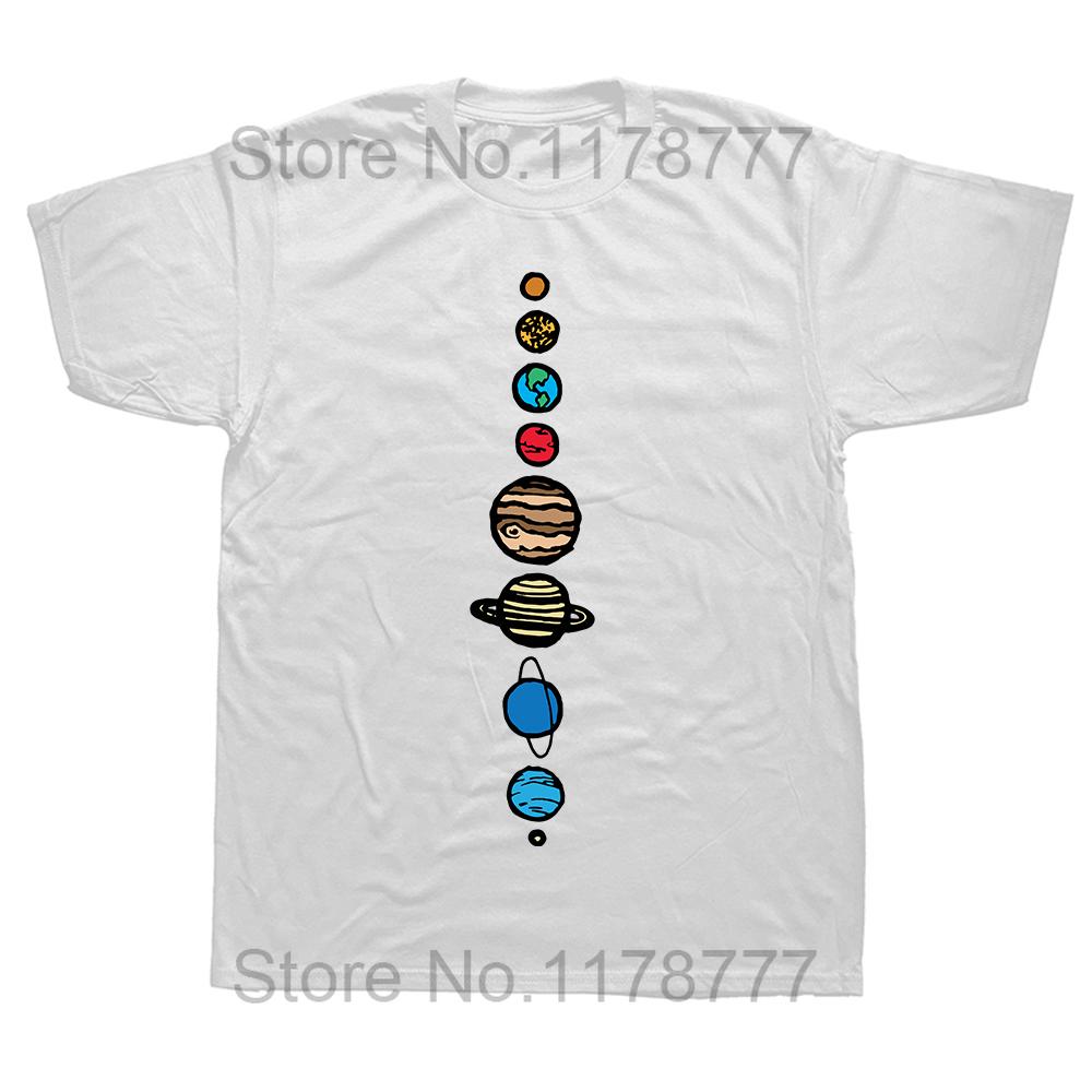 Funny Solar Systems Diagram Astronomy Lover Astronomer Space T Shirts Graphic Streetwear Short Sleeve Birthday Gifts T-shirt