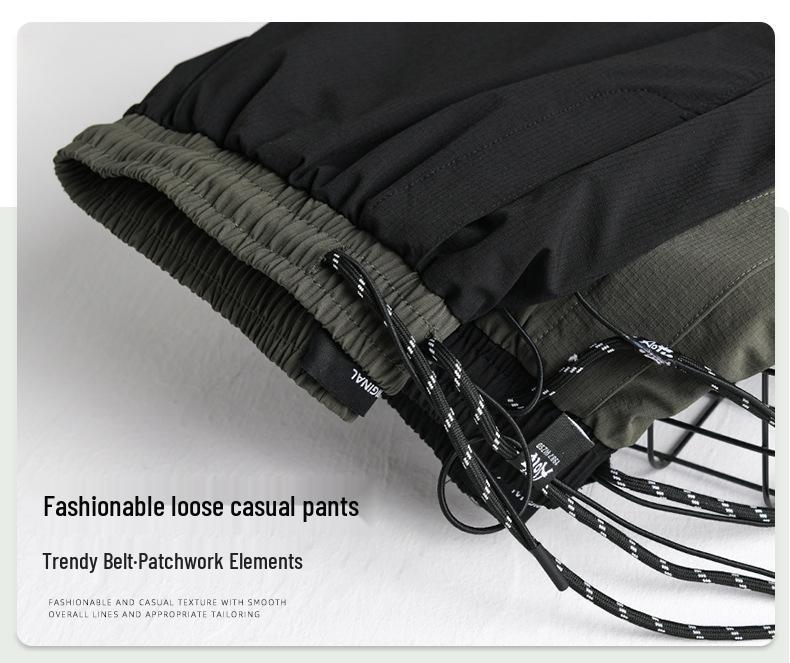 Men's Loose Fit Casual Pants K213 - Comfortable Outdoor Workwear for Spring and Summer