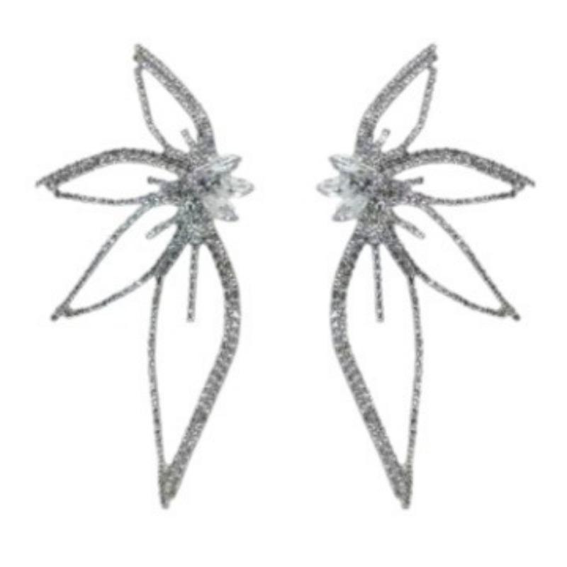 Trend Nische Voller Diamanten Blume Persönlichkeit Mode Ohrstecker Übertriebenes Temperament Senior Designgefühl Ohrringe Frauen