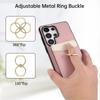 Custodia a tracolla con cordino in pelle di litchi con fessura per carte per Samsung S26 Ultra S25 S24 Plus S23 A27 A17, protezione antiurto a blocchi di colore