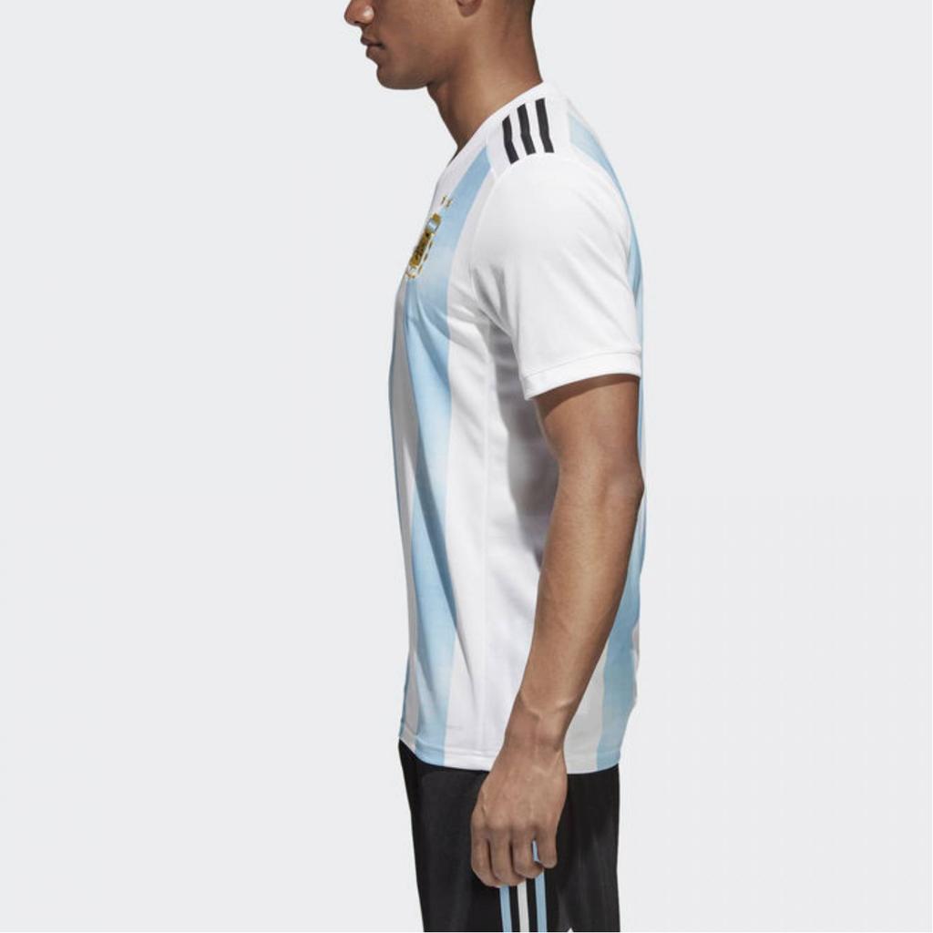 Adidas Argentina Home Jersey 2018 Fan Version Comfortable Sports Football Shirt Men Jersey Blue White BQ9324