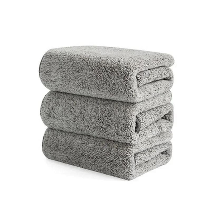 1Pcs Bamboo Charcoal Rags Kitchen Towels Microfiber Thickened Absorbent Non-sticky Oil Household Cleaning