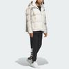 Adidas Originals FW23 Winter Series 670 Stripe Design Zip-Up Hooded Down Jacket Men Outerwear Clear-Brown IU4830
