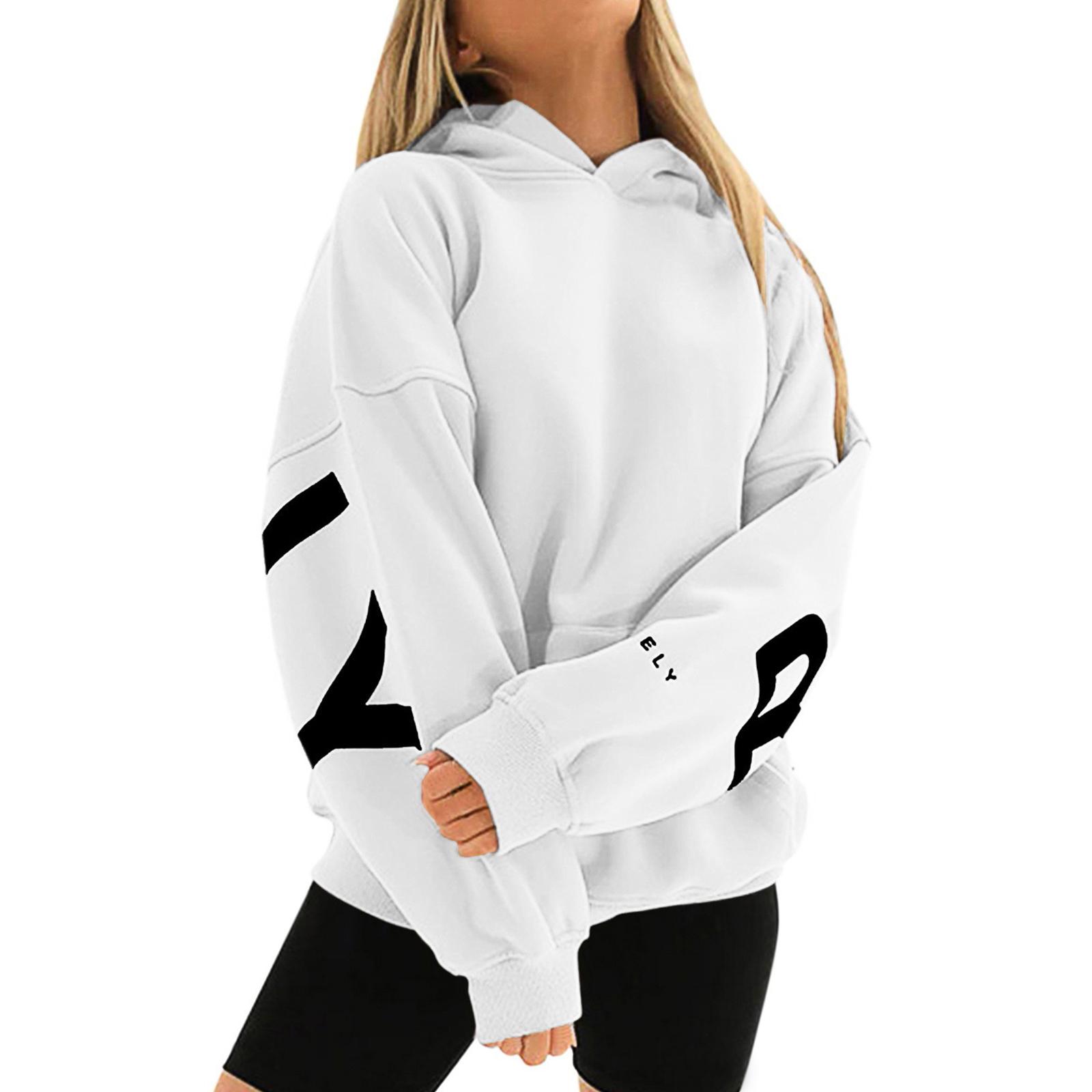 

Женские толстовки, осенняя мода, свитшоты с принтом, повседневная толстовка с длинным рукавом, свободная толстовка, осенняя толстовка XL