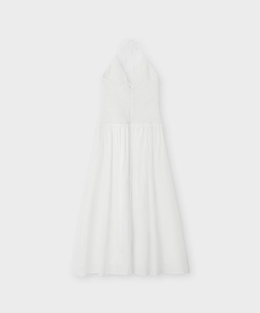 Deolil Sandy Halter Neck Dress_Ivory