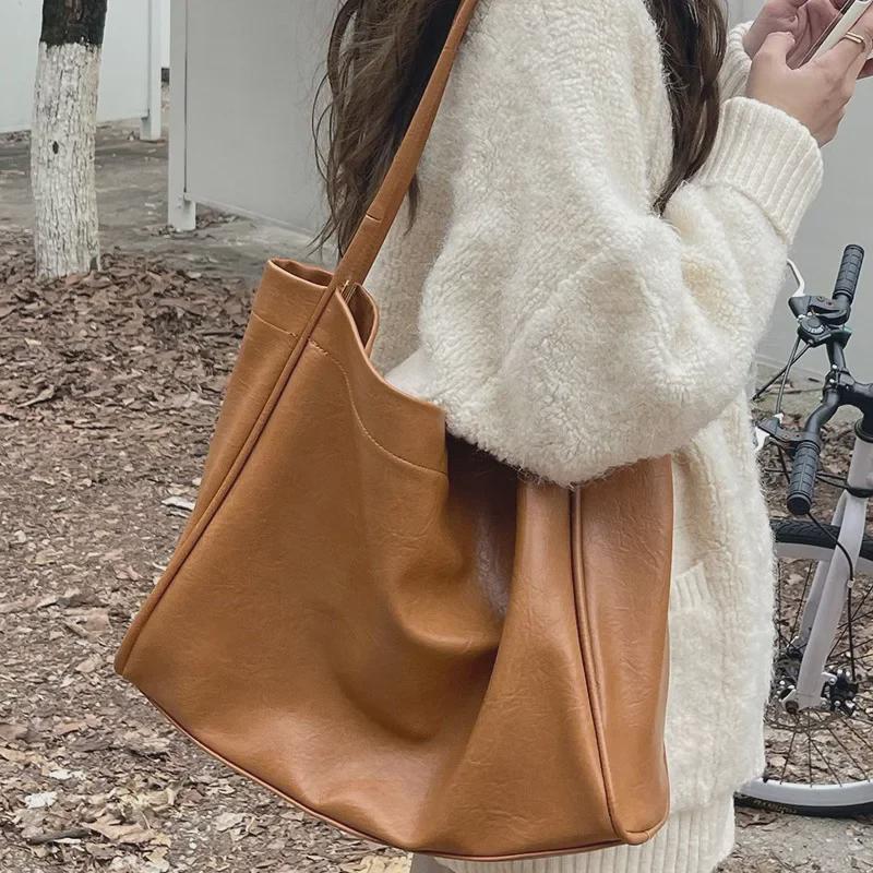 Maillard Women's Large Capacity Soft Leather Tote - 2023 Fashionable Casual Shoulder Bag
