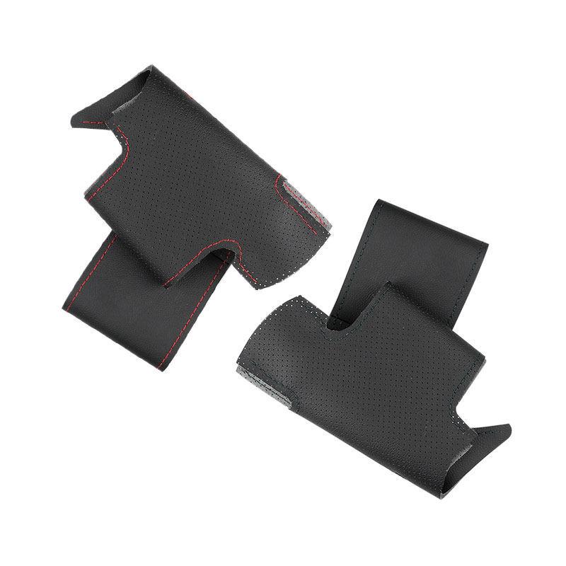 Car Steering Wheel Cover Leather Trim For Renault Logan 1 Sandero Clio Twingo 2 Symbol For Lada Largus 1 For Nissan Almera 3 G15