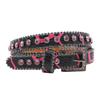 Beaded Waist Chain Casual Belt Jeweled Buckle Waist Ceinture Belt Heavy Duty Belt for Beach Jewelry Accessories