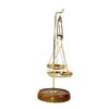 Metal Brass Tarazu Showpiece - Symbol of Law & Justice, Decorative Weighing Scale (6 X 2.5 X 6.5 Inches)