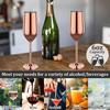 Champagne Cup 6oz Stainless Steel Champagne Flute Metal Wine Goblet Cup Bar Restaurant Goblet Home Bar Party Supplies