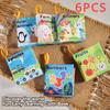 6-12PC Early Learning for Infants Soft Cloth Books Creative Squeezing and Folding Animals Ocean Books Puzzle Toys Gifts for Children