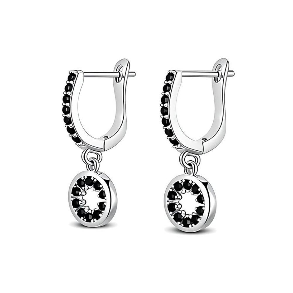 Black Awn Black Exquisite Drop Earrings for Women
