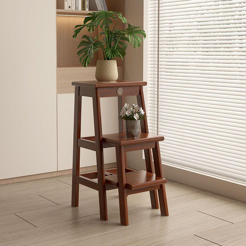 Massivholz Multifunktionaler Klapptritt und Leiter mit Stauraum