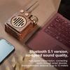 As20 Retro Bluetooth-compatible Speaker Outdoor Portable Wireless Strong Bass Fm Radio Built-in Microphone