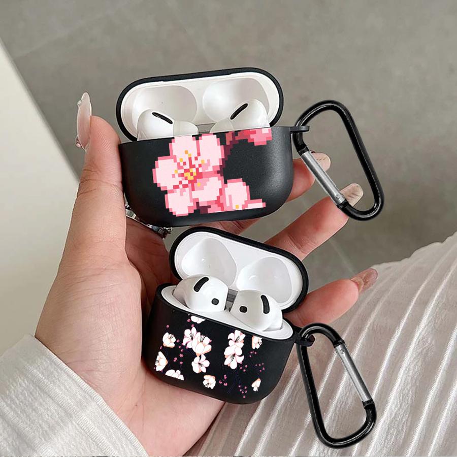 Earphone Cases Cover Case For Airpods 3 Pro3 1 Pro2 4 Pro 2 Cartoon Cherry Blossoms