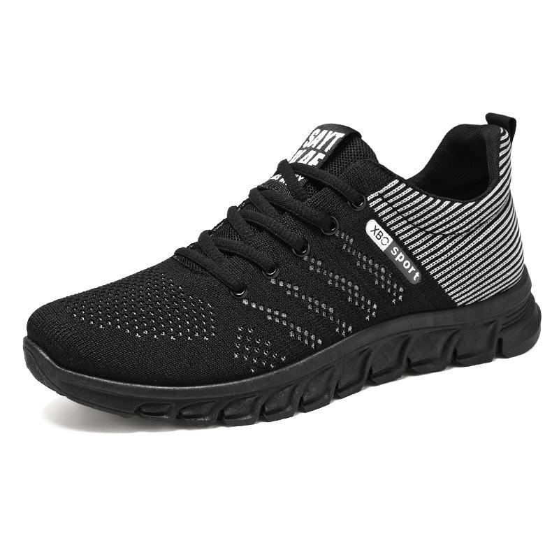 Shoes men's autumn breathable and non-smelly feet mesh shoes soft sole comfortable running shoes fashion versatile casual shoes sports shoes