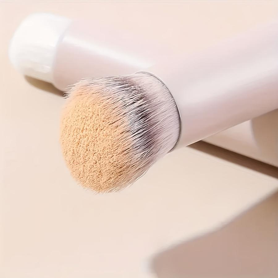 [Professional Kabuki Brush] Professional Mini Kabuki Brush - Angled Flat Top Concealer & Contour Brush | Small Precision Brush for Blending,