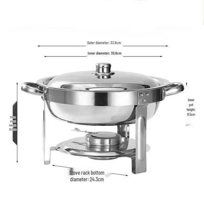 ZISIZ 4.5L Buffet Chafing Dish with Stand