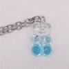 Handmade Gradient Color Candy 7 Color Cute Judy Cartoon Bear Charm Necklace for Women Girl Jewelry Gift