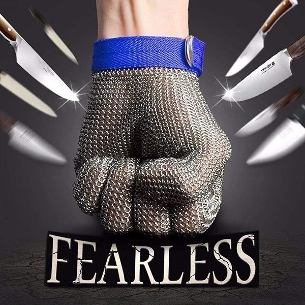 Hight Quality Anti-cut Gloves Safety Cut Proof Stab Resistant Stainless Steel Wire Metal Mesh Kitchen Butcher Cut-Resistant Safety Gloves