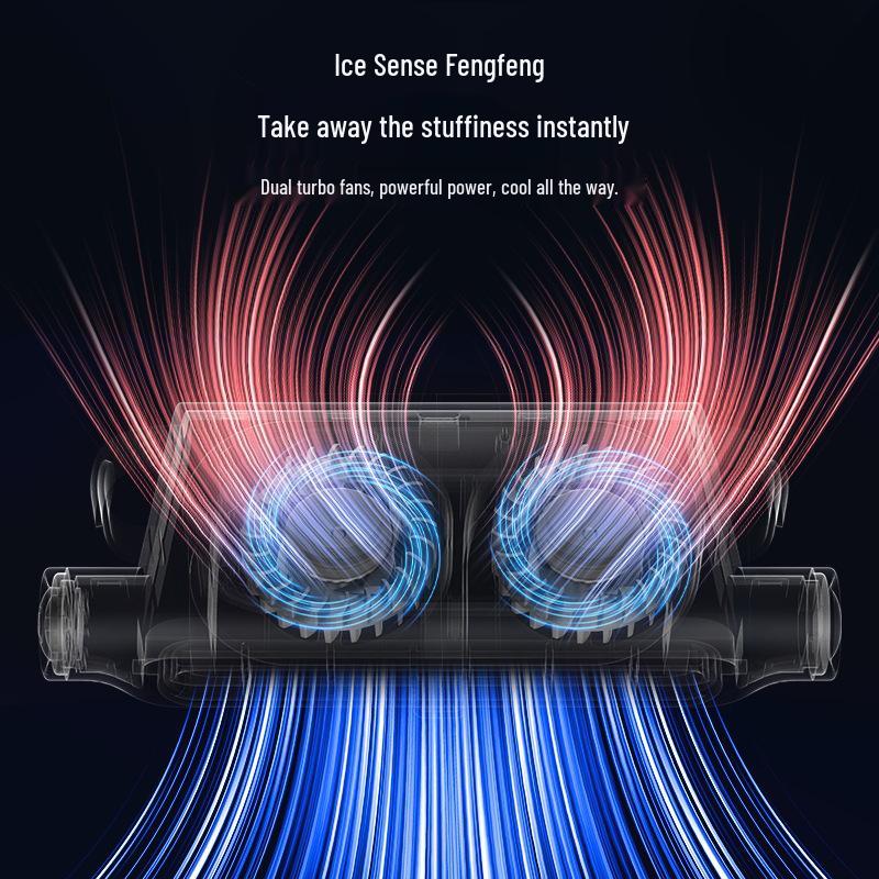 Turbo Power Car Seat Fan with USB, Large Wind for Backrest Comfort