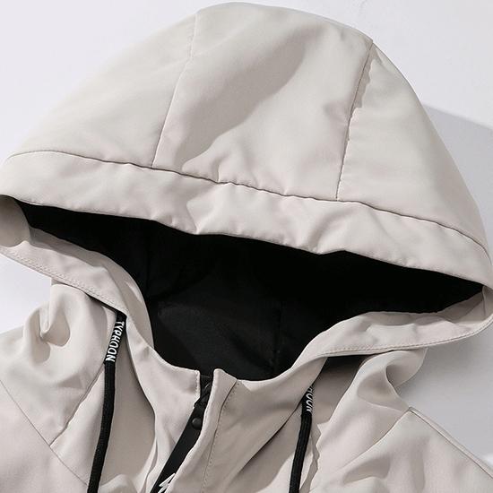 Herrenjacke Frühling und Herbst Koreanische Version Lose Lässige Arbeitsjacke Herren Kapuzenjacke Mode Herrenbekleidung