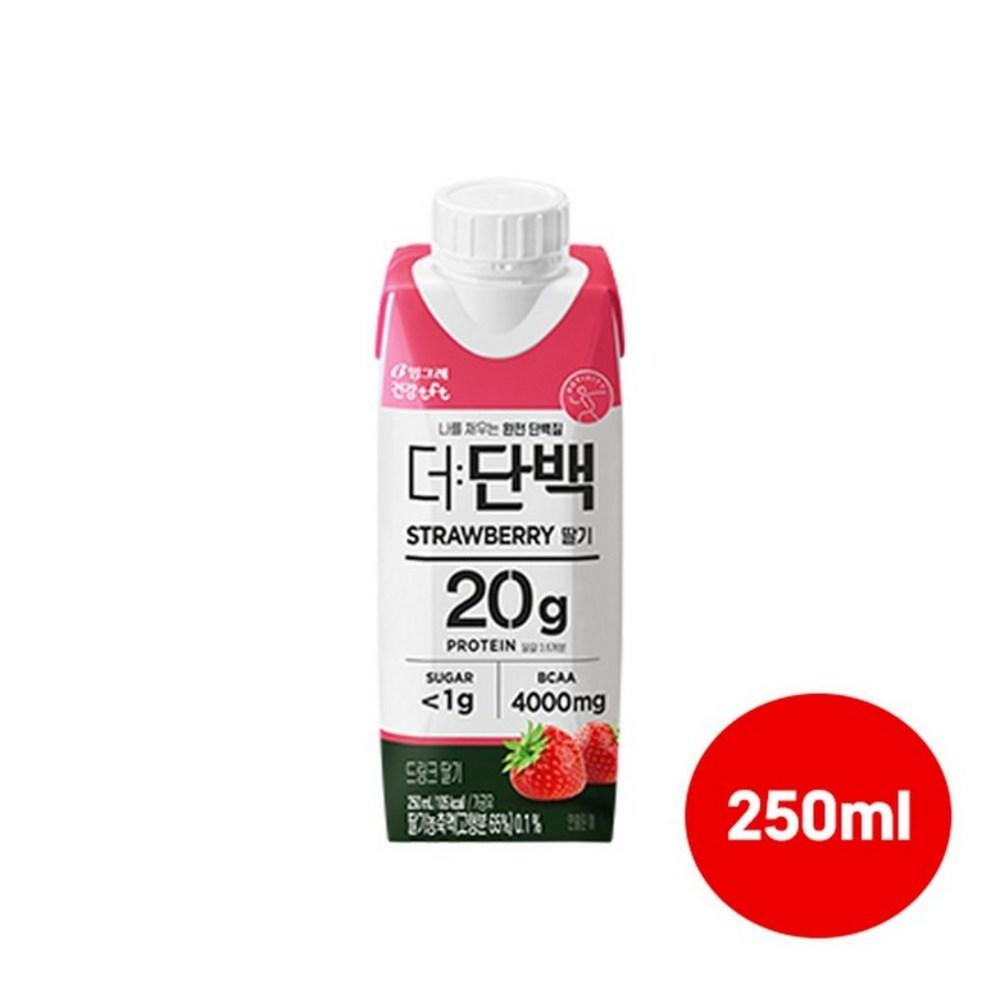 Binggrae The Protein Drink Strawberry Flavor 10 pcs 250ml Ingredients: may be subject to change at the manufacturer’s | 10 pcs 250ml