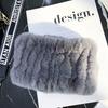 Rex Rabbit Hair Neck Cover Women's Winter Elastic Mesh Scarf Headband Versatile Real Fur Plush Headgear Children's Scarf