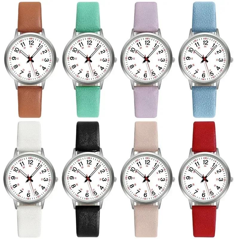 Fashion Luminous Women Watches Simple Leather Belt Quartz Wristwatch Ladies' Small Dial Clock Dress Wristwatches Montre Femme