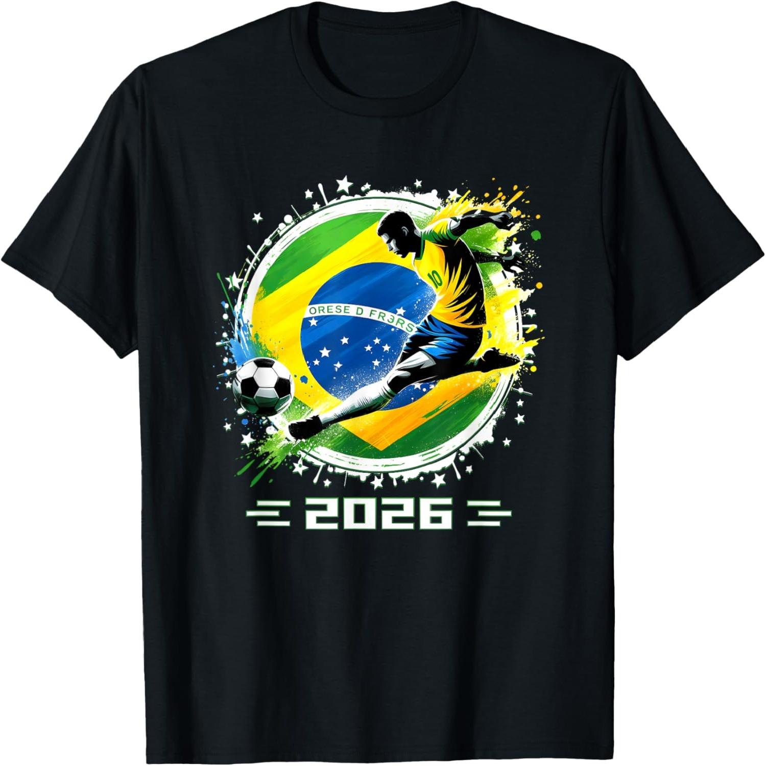 Brazil T-Shirt 2026 Brazil Player Retro Boys T-Shirt S