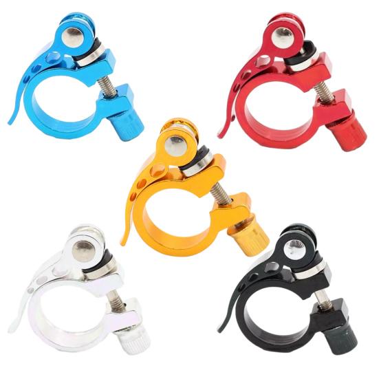 Bike Seat Post Clamp Lightweight Quick Release Aluminum Alloy 25.4 31.8 28.6 34.9 Universal Mountain Road Bicycle Seatpost Collar