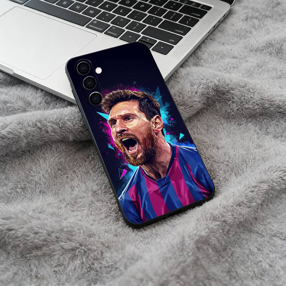 M-M-essi-No. 10 Soft Silicone phone Case for Samsung Galaxy A73/A71/A72/A70/A53/A52/A51 - Black