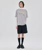 Hellinogseuweeo Magic Hours Cloud & Sun Short Sleeve T-Shirt_Light Grey