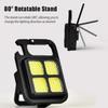 Tragbare Schlüsselanhänger-Taschenlampe Leistungsstarkes Arbeitslicht Multifunktionale Campinglampe USB Wiederaufladbare LED Mini-Taschenlampe mit Magnet